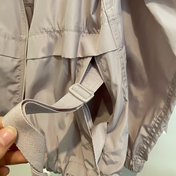 Madewell Mauve Pastel Windbreaker Jacket with Hood - Picture 5 of 6